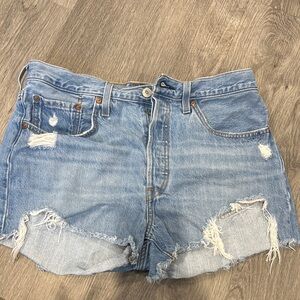 Denim Distressed Women Shorts